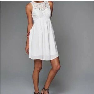 Abercrombie & Fitch white lace babydoll dress size S